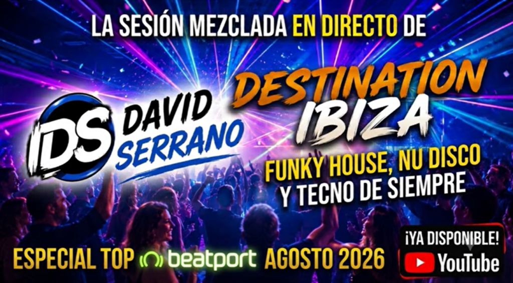 David Serrano DJ pinchando Funky House en directo para tardeos en Castellón y Valencia
